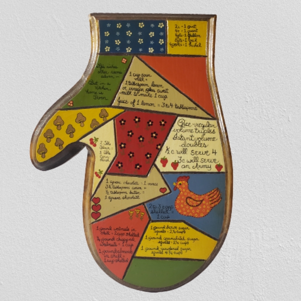 Vintage 70s Wood Kitchen Decor Farmhouse Plaque